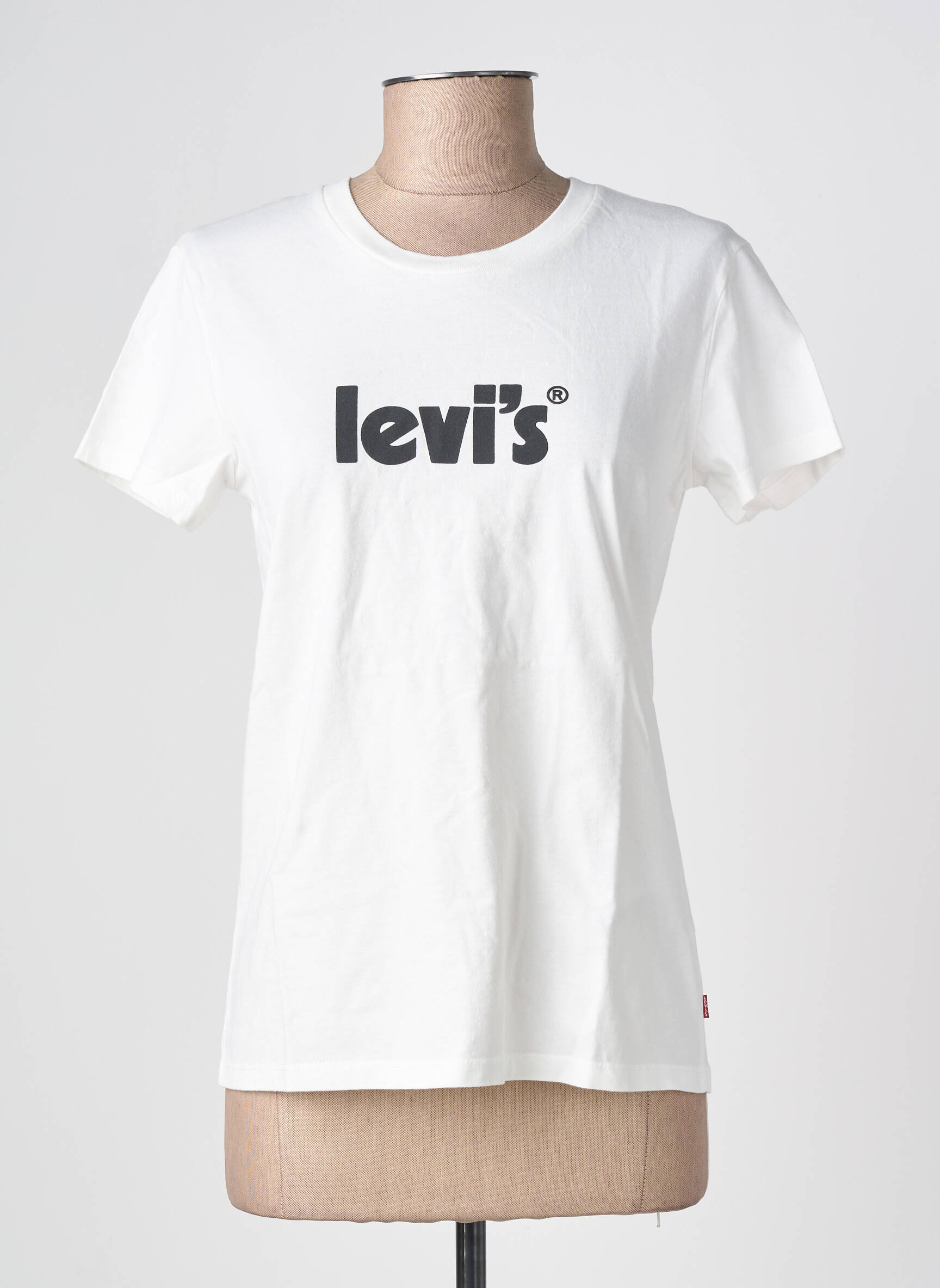 T-marškinys baltas LEVI'S moteris