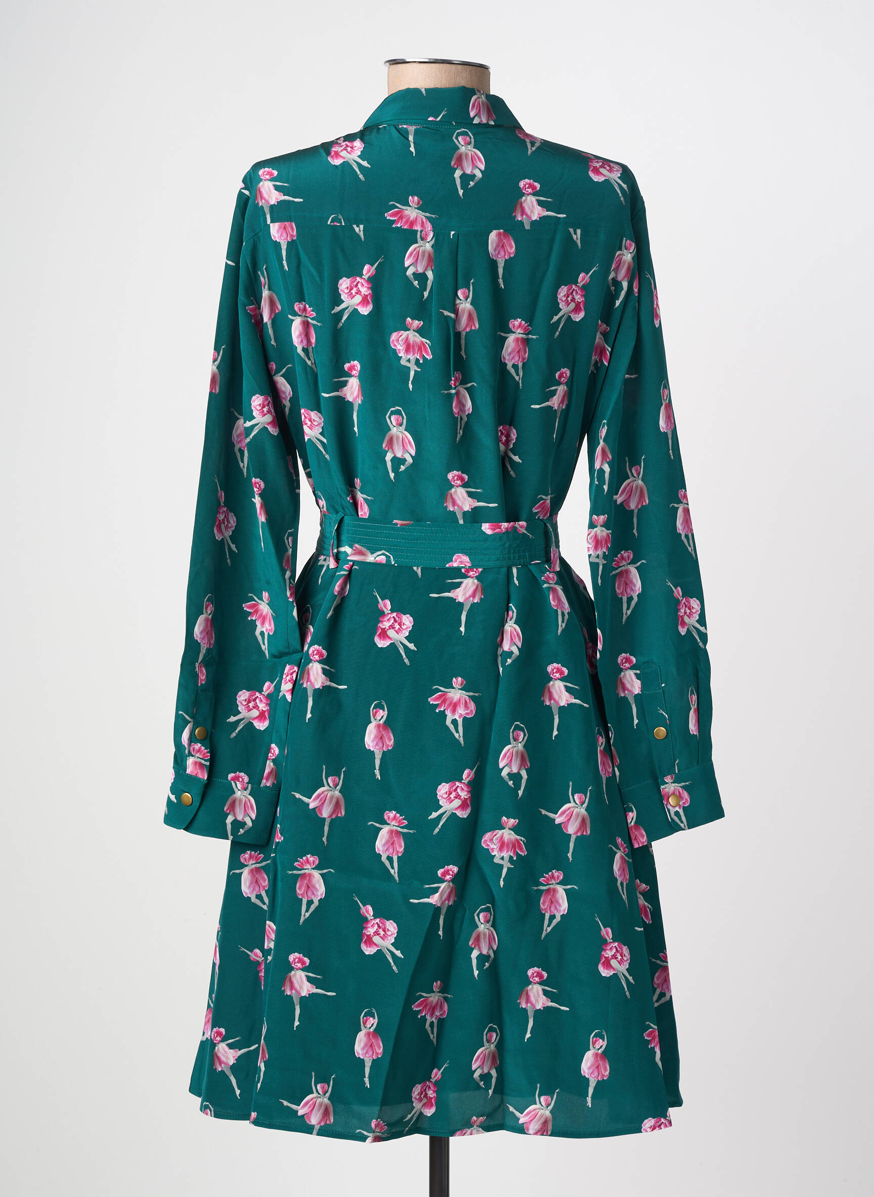 Pusilgių suknelė žalias SOI PARIS moteris