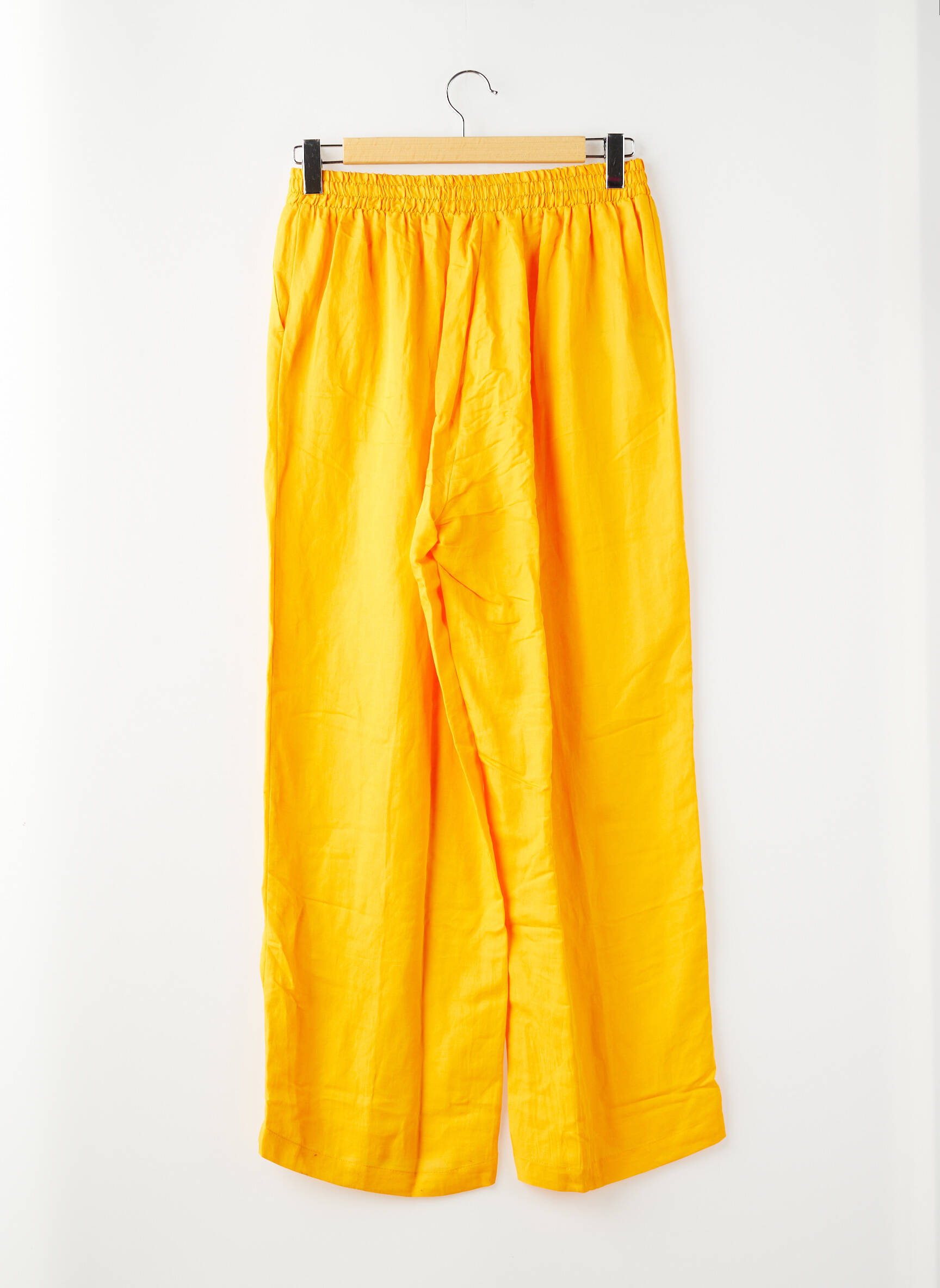 Tiesi kelnė geltona MAT FASHION moteris
