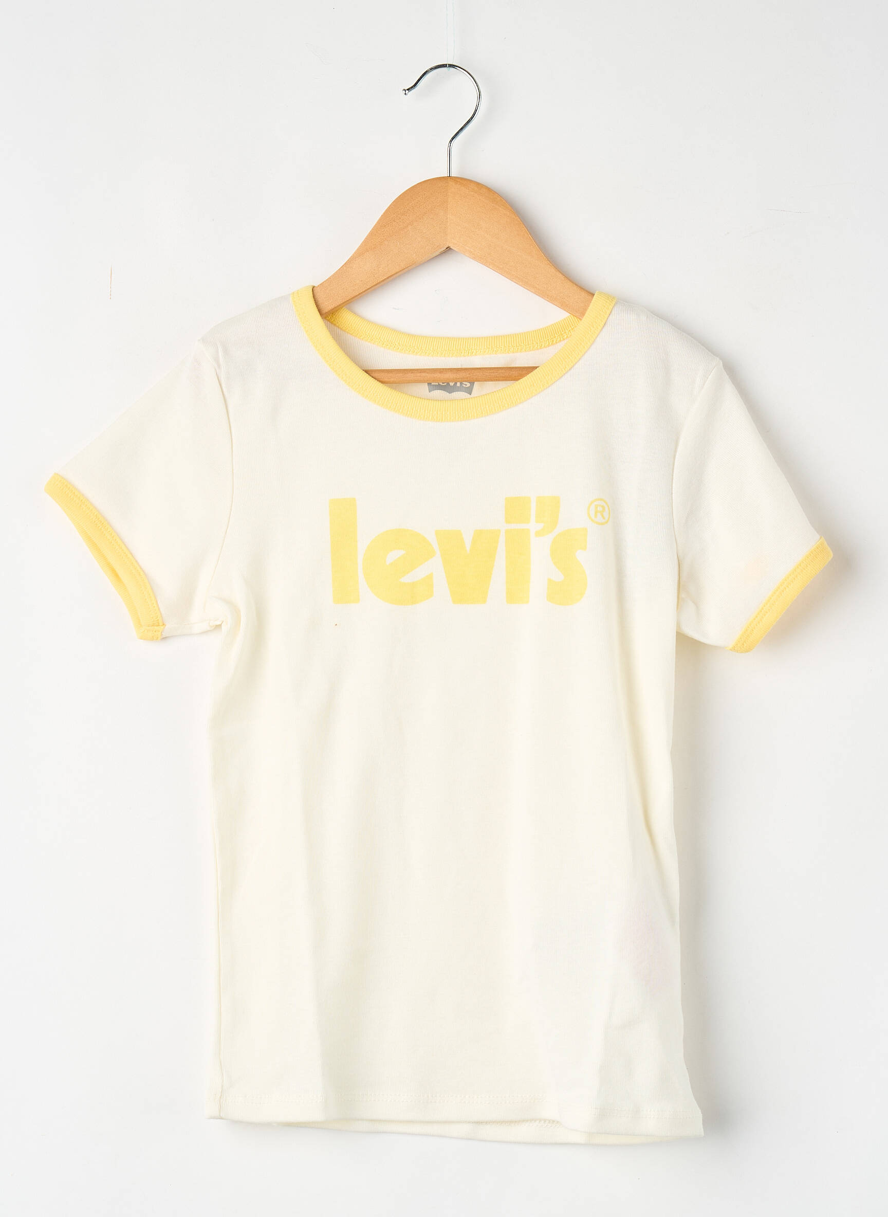 T-marškinys baltas LEVI'S mergina