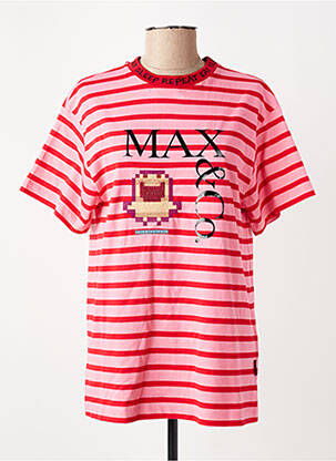 T-marškinys rožinė MAX&CO. moteris