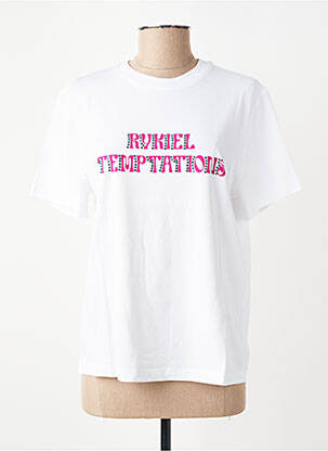 T-marškinys baltas SONIA RYKIEL moteris