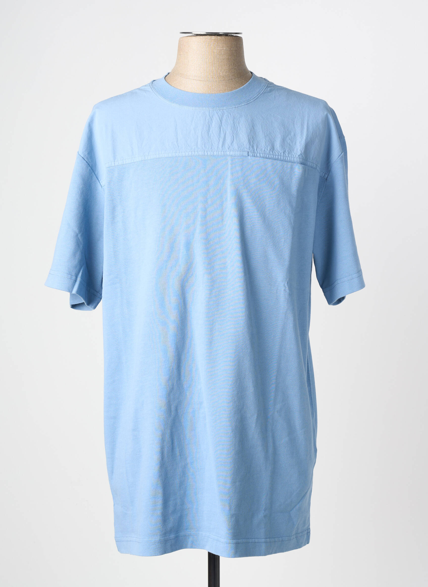 T-marškinys mėlyna KNOWLEDGE COTTON APPAREL vyras
