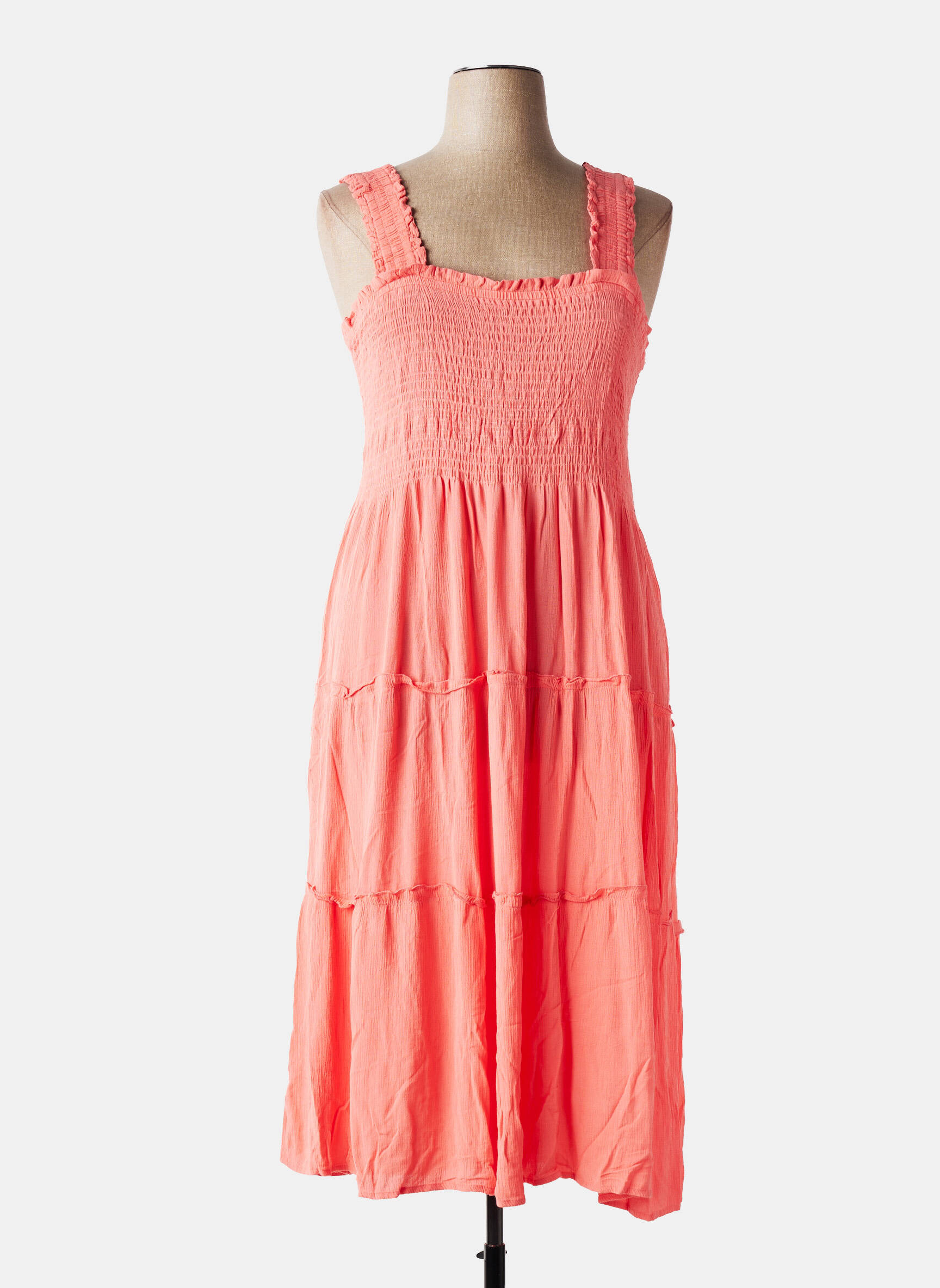 Pusilgių suknelė oranžinė VERO MODA moteris