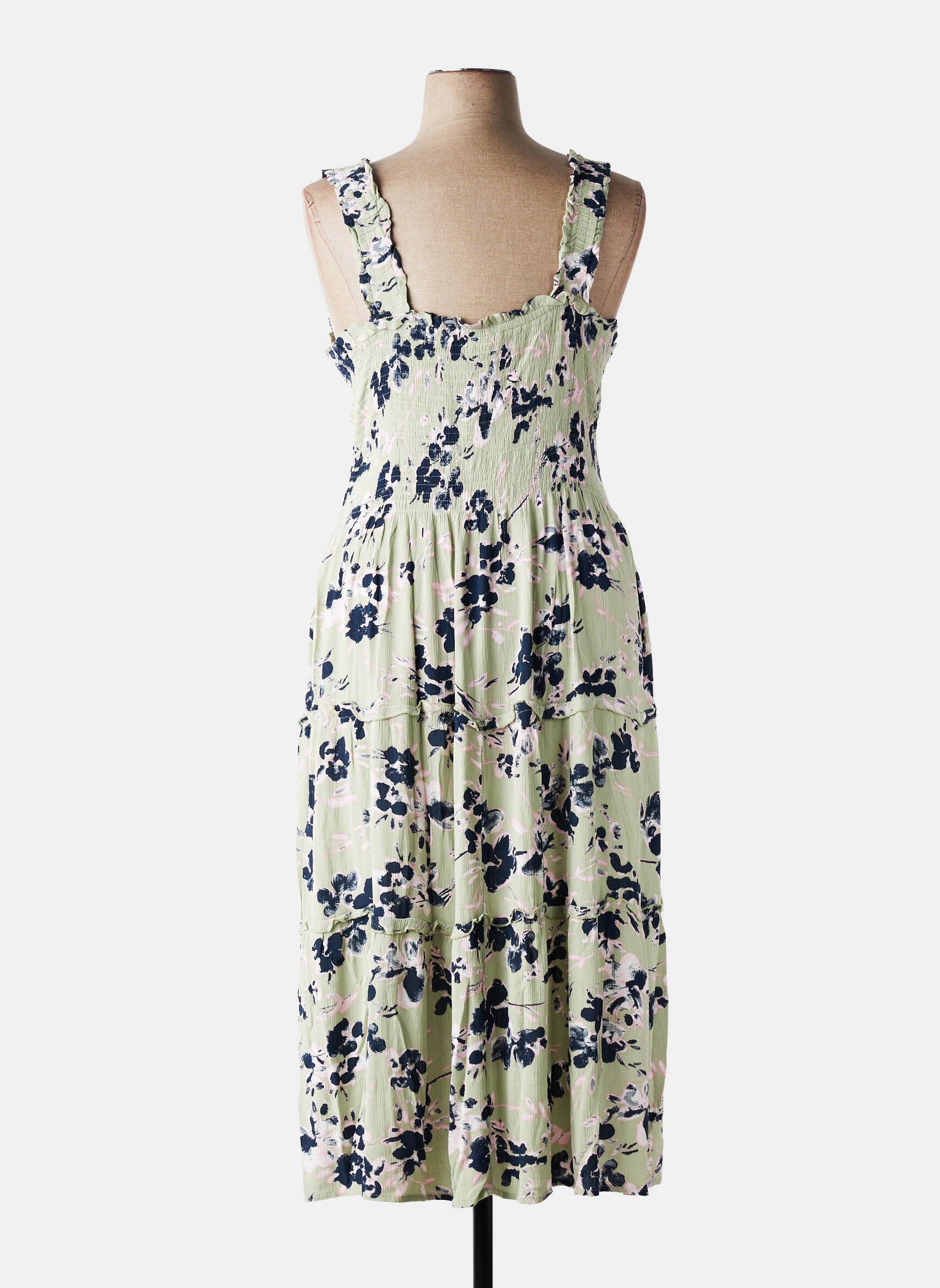 Pusilgių suknelė žalias VERO MODA moteris