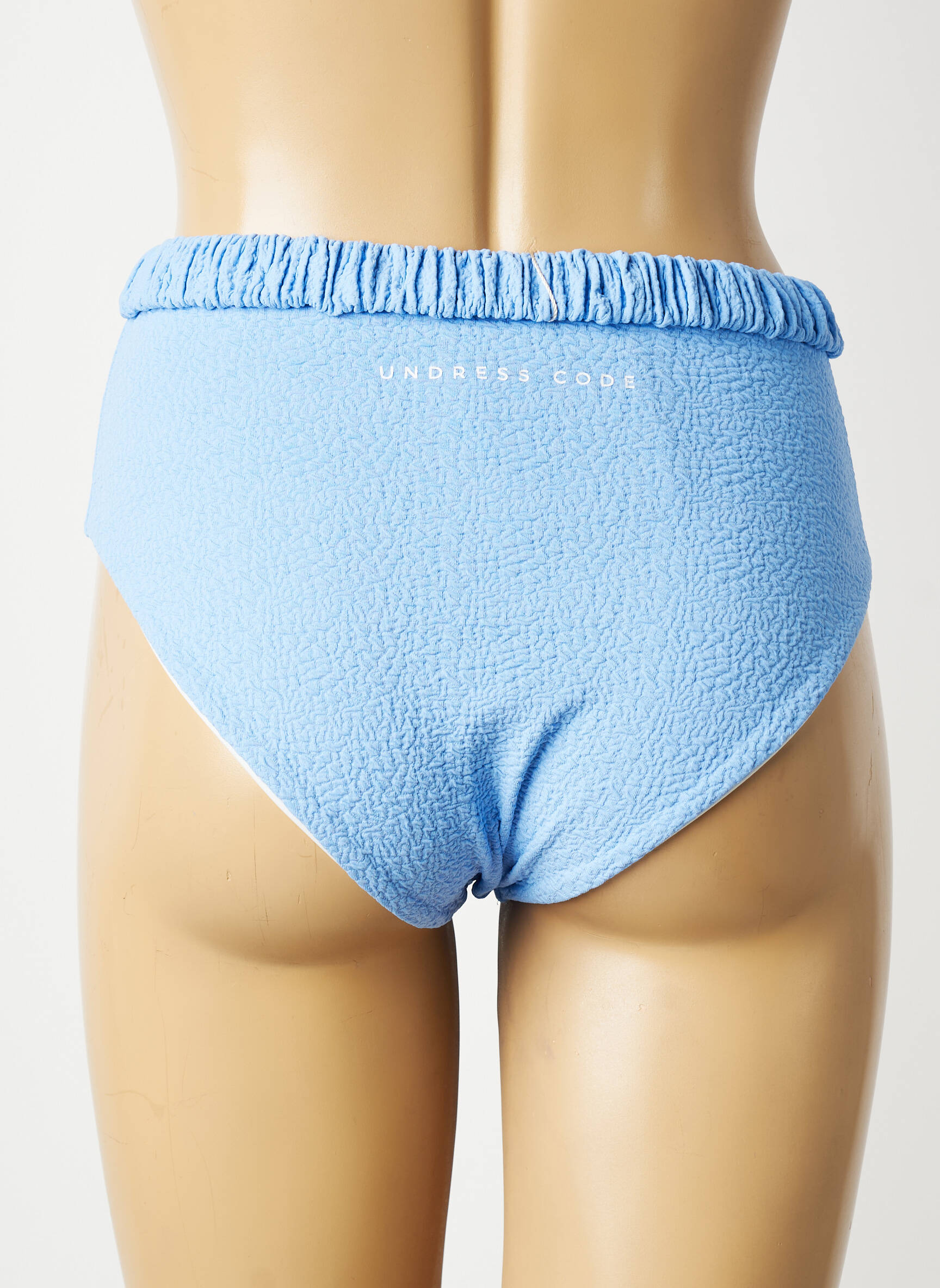 Trumpas marškinys mėlyna UNDRESS CODE moteris