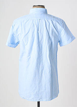 Trumpa rankovė marškiniai mėlyna KNOWLEDGE COTTON APPAREL vyras
