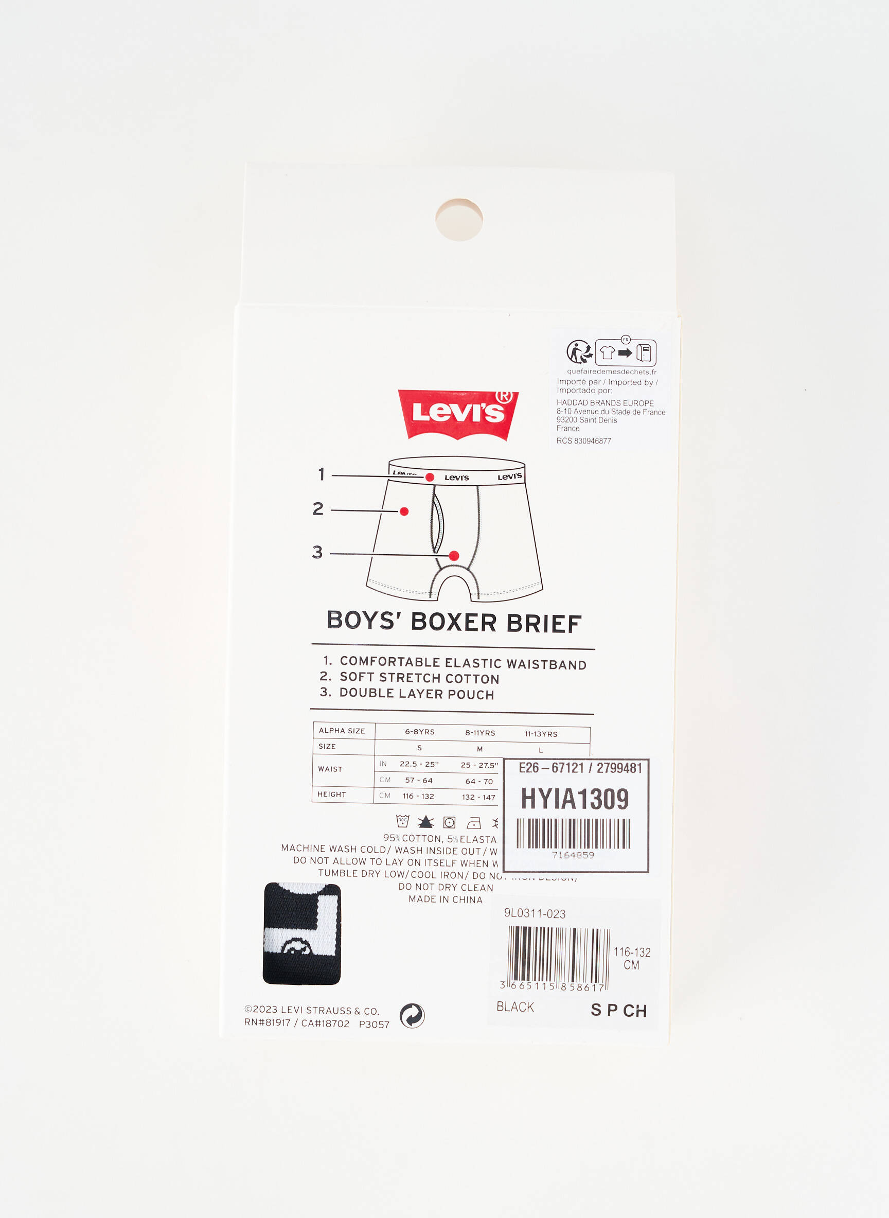 Bokseris juodas LEVI'S berniukas