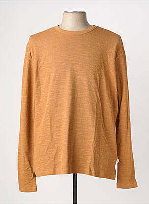 T-marškinys rudas KNOWLEDGE COTTON APPAREL vyras