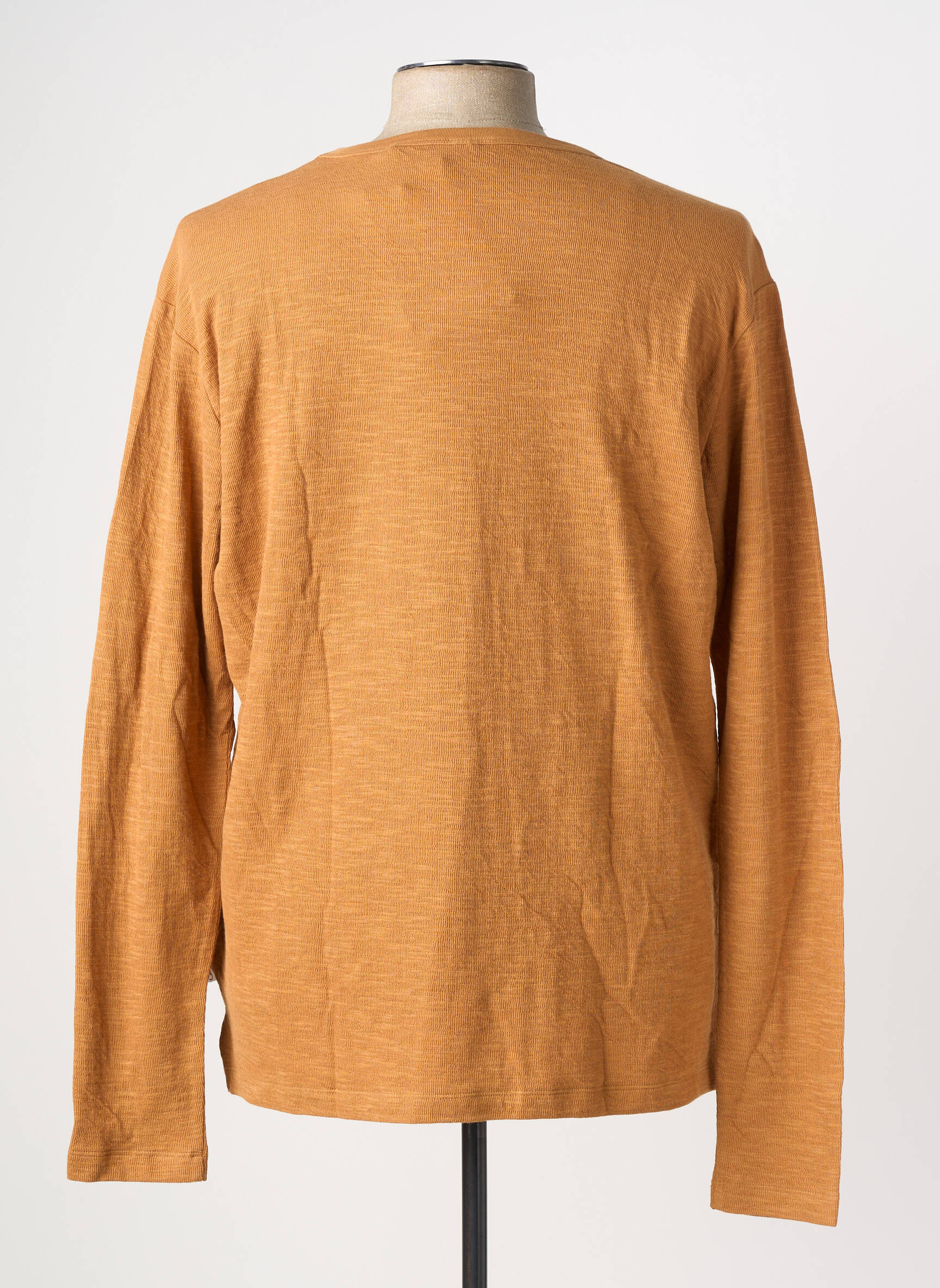 T-marškinys rudas KNOWLEDGE COTTON APPAREL vyras