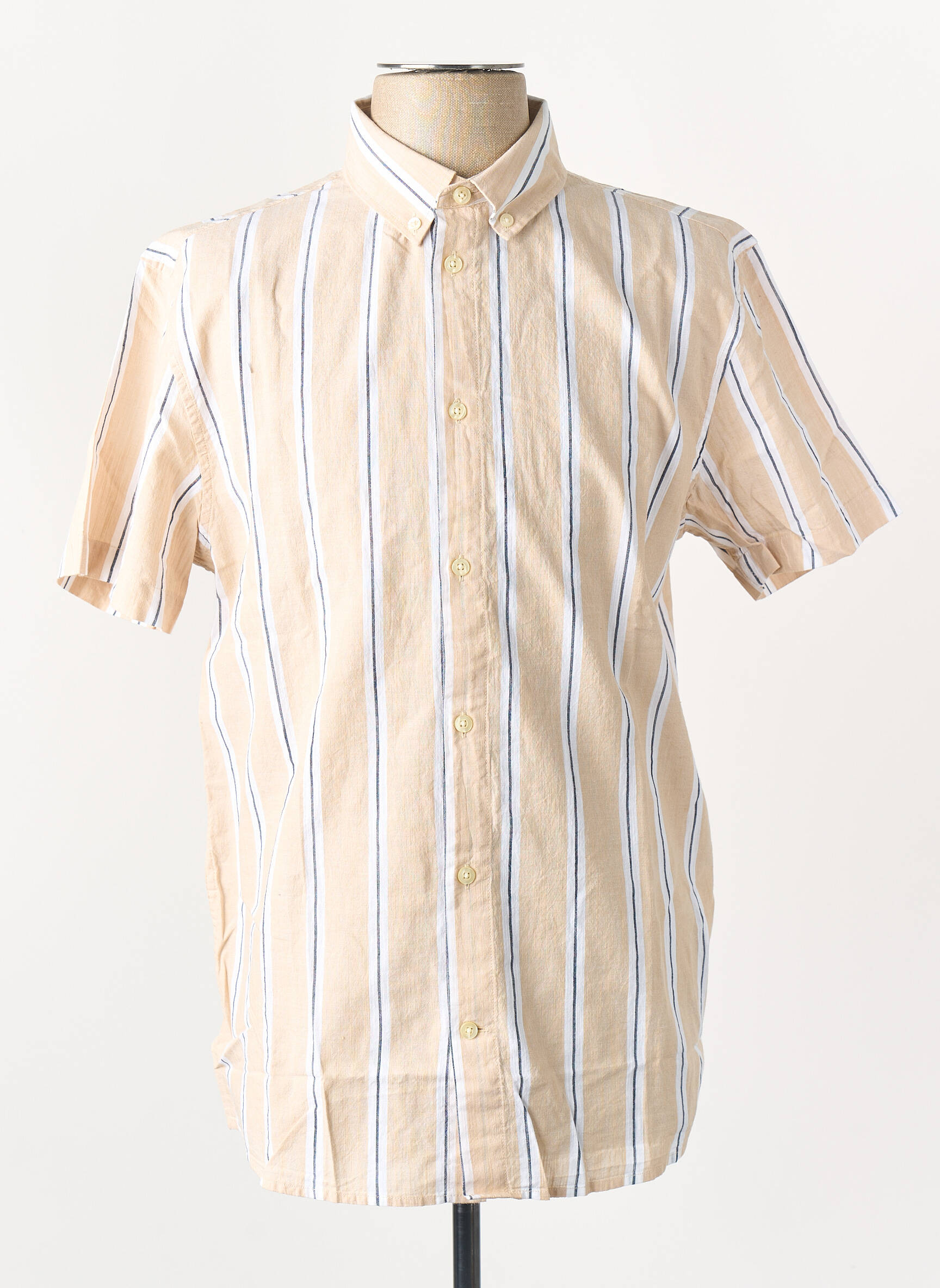 Trumpa rankovė marškiniai bežinis KNOWLEDGE COTTON APPAREL vyras