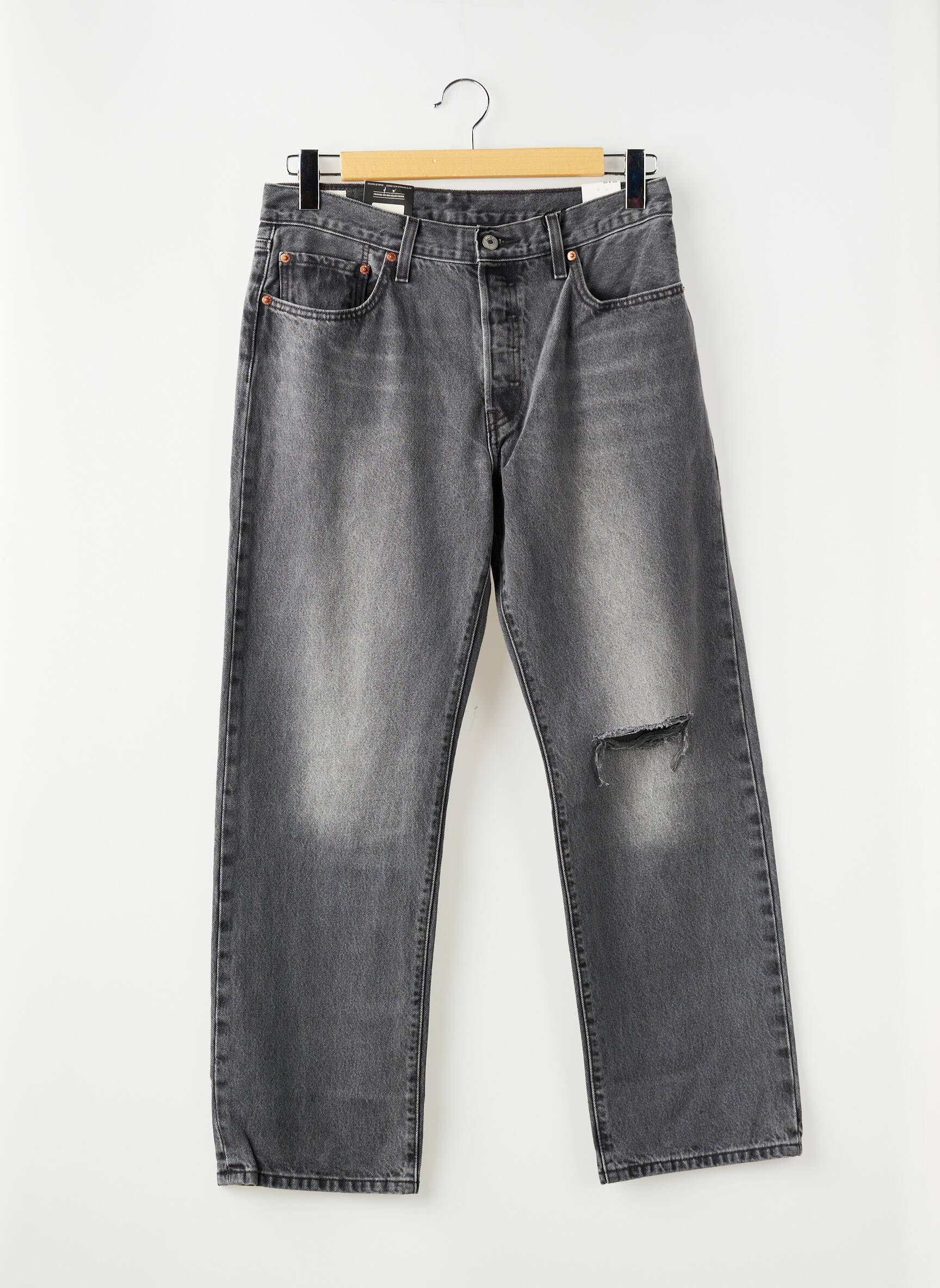 Boyfriend džinsai juodas LEVI'S moteris
