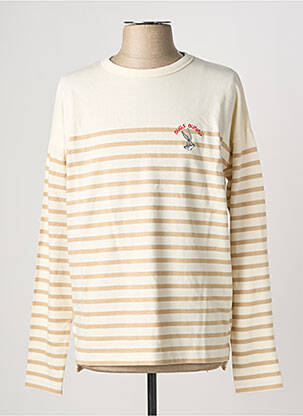 T-marškinys baltas MAISON LABICHE vyras