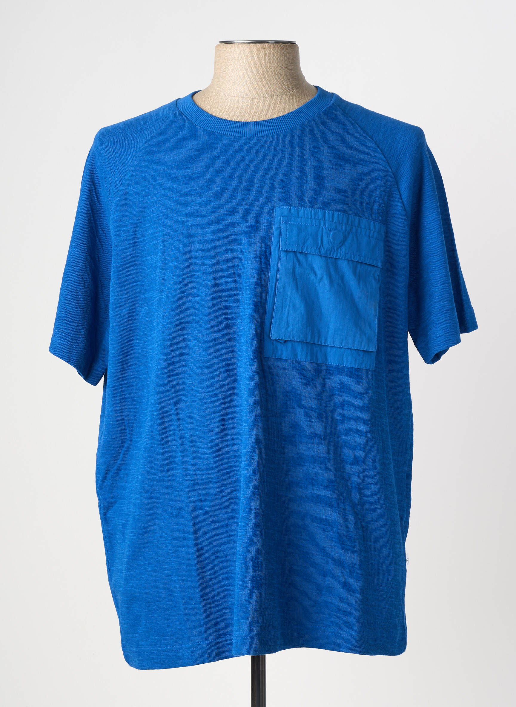 T-marškinys mėlyna KNOWLEDGE COTTON APPAREL vyras