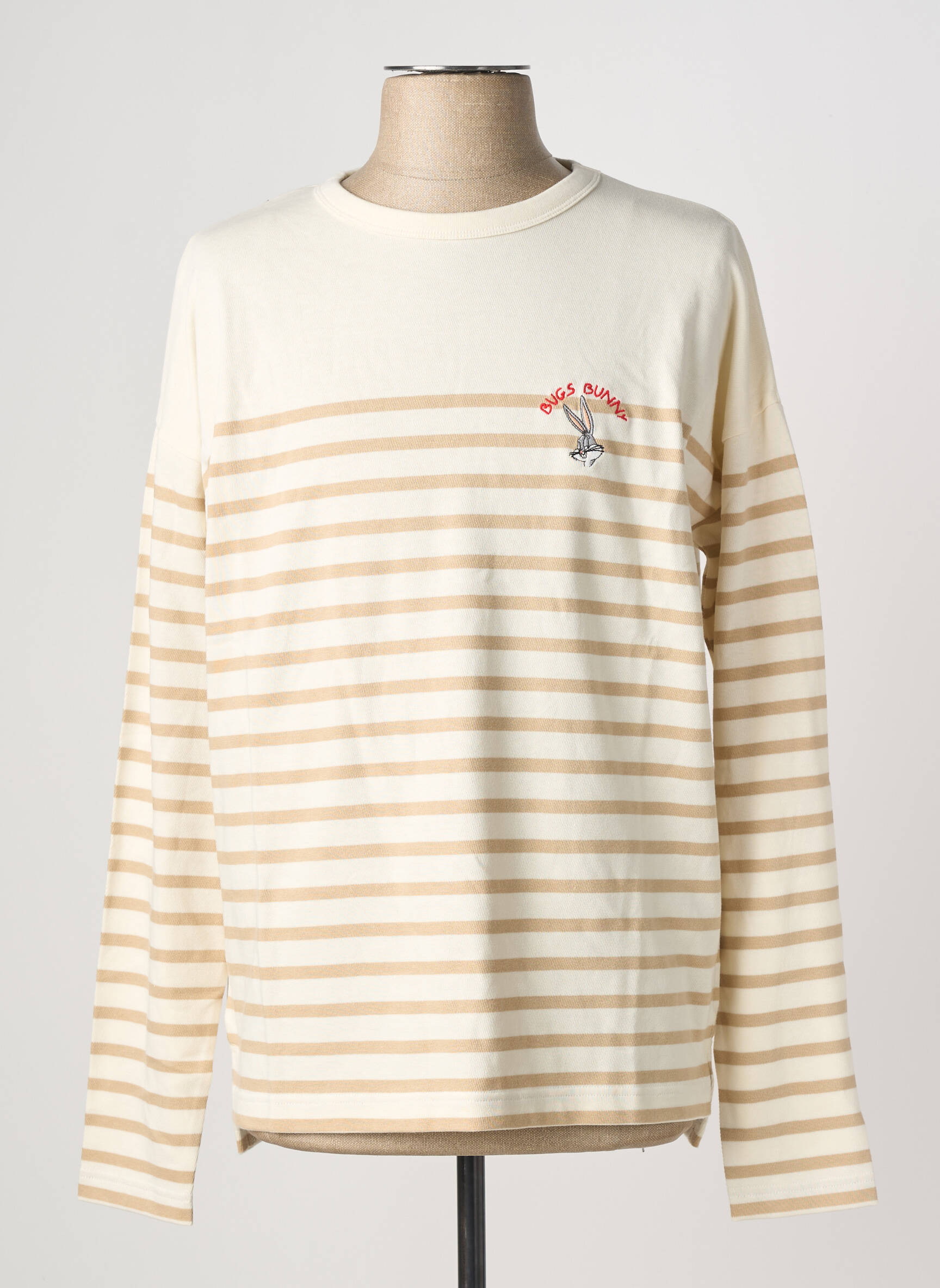 T-marškinys baltas MAISON LABICHE vyras