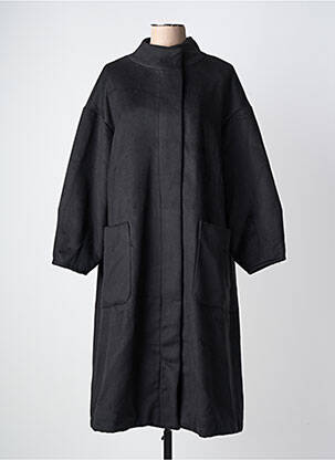 Ilgas paltas juodas MAT FASHION moteris