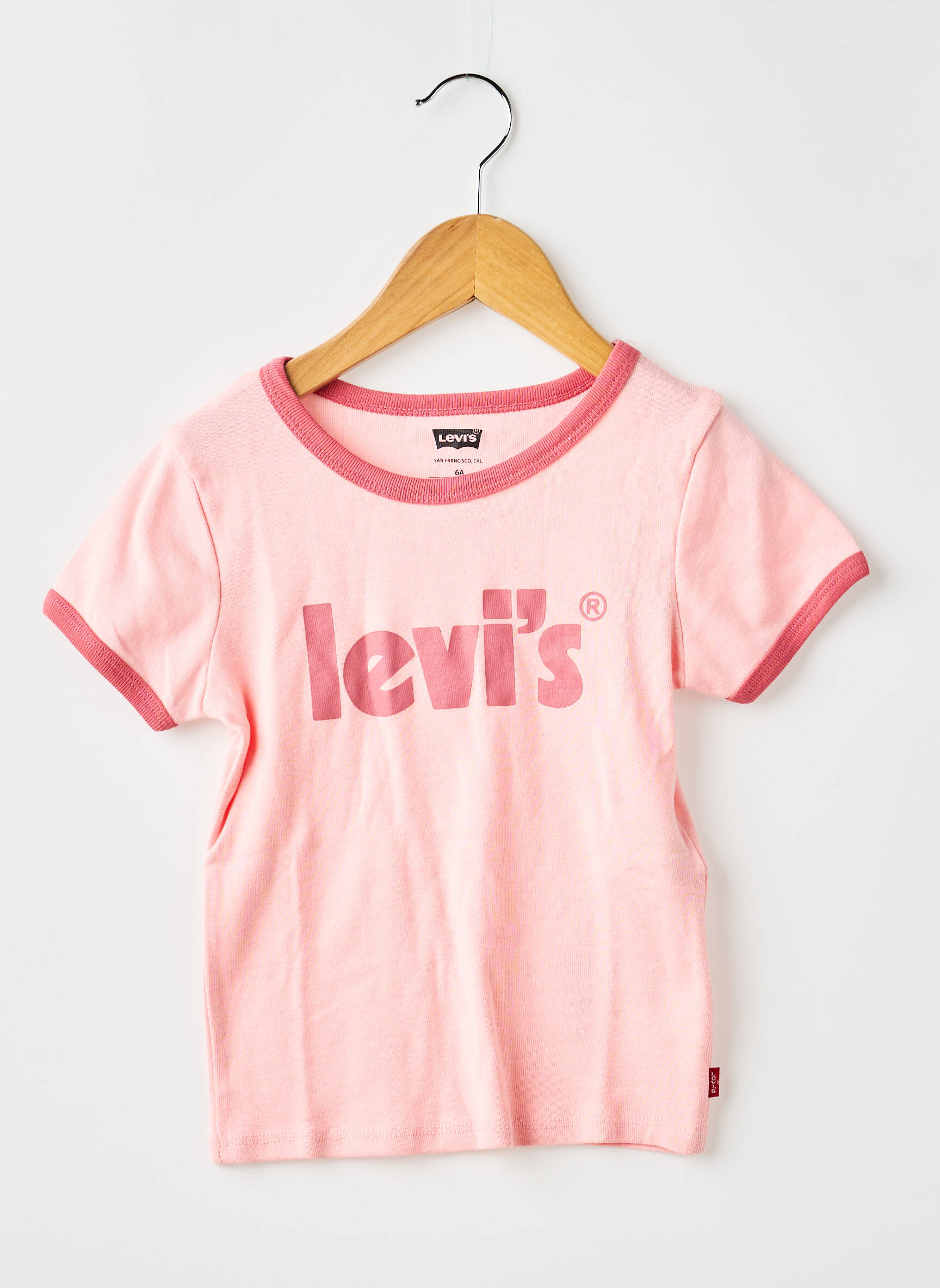 T-marškinys rožinė LEVI'S mergina