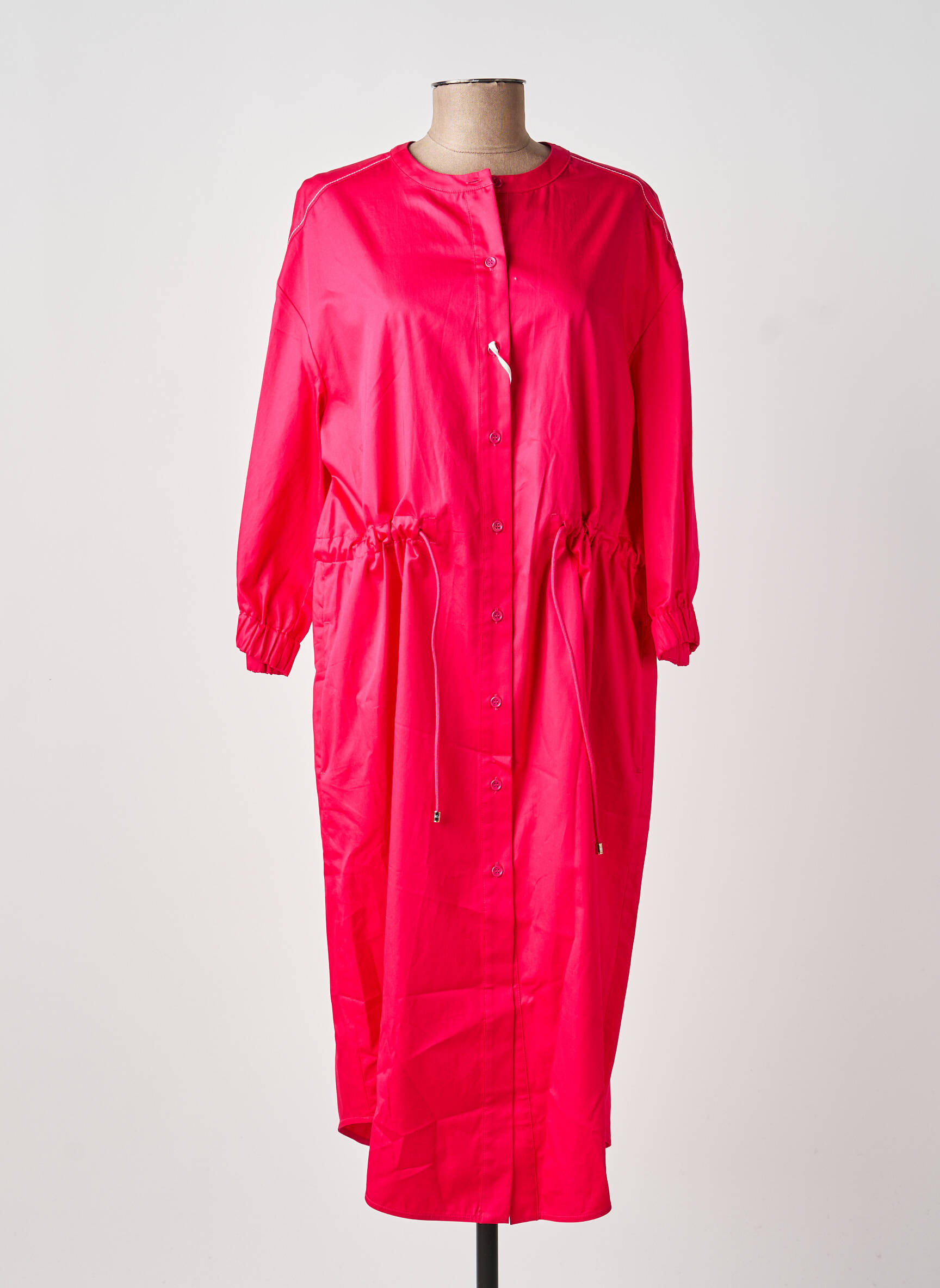 Pusilgių suknelė rožinė MAX MARA moteris
