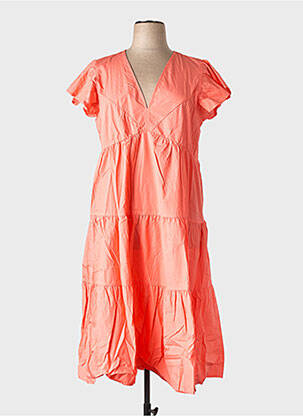 Pusilgių suknelė oranžinė VERO MODA moteris