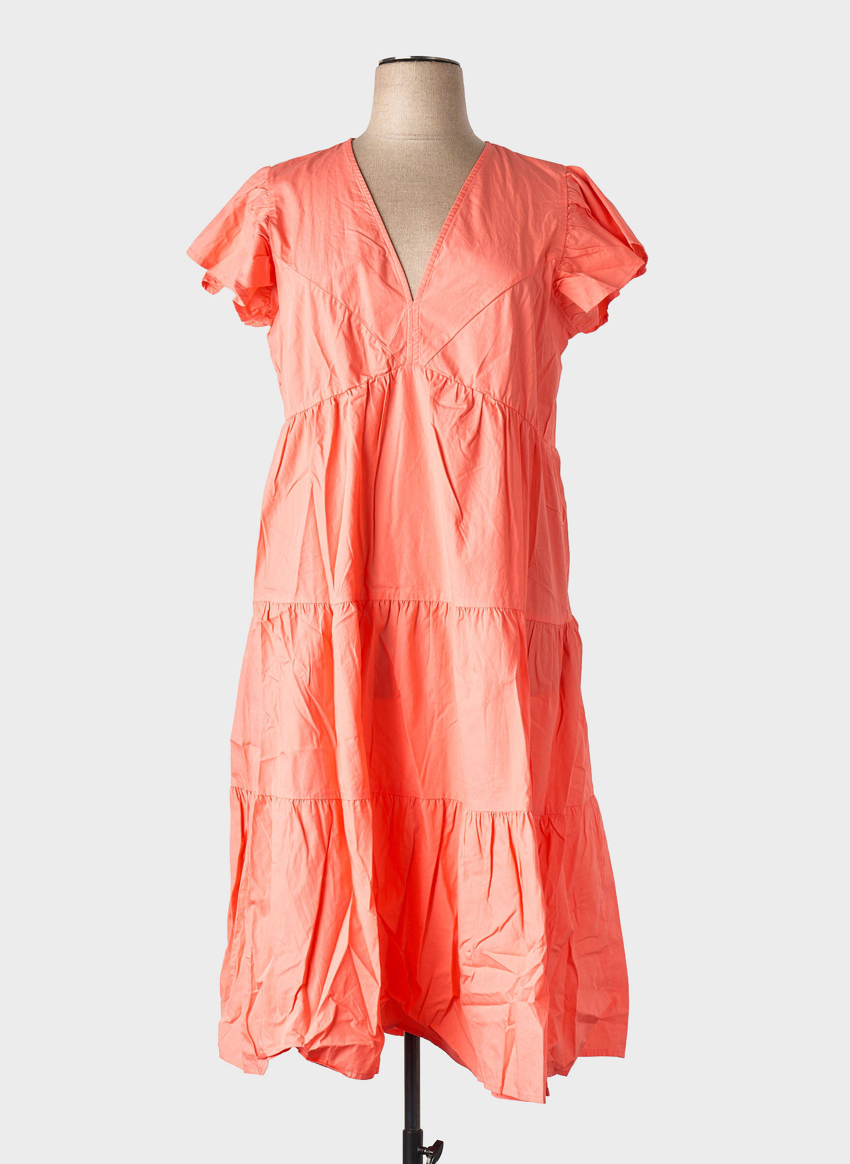 Pusilgių suknelė oranžinė VERO MODA moteris