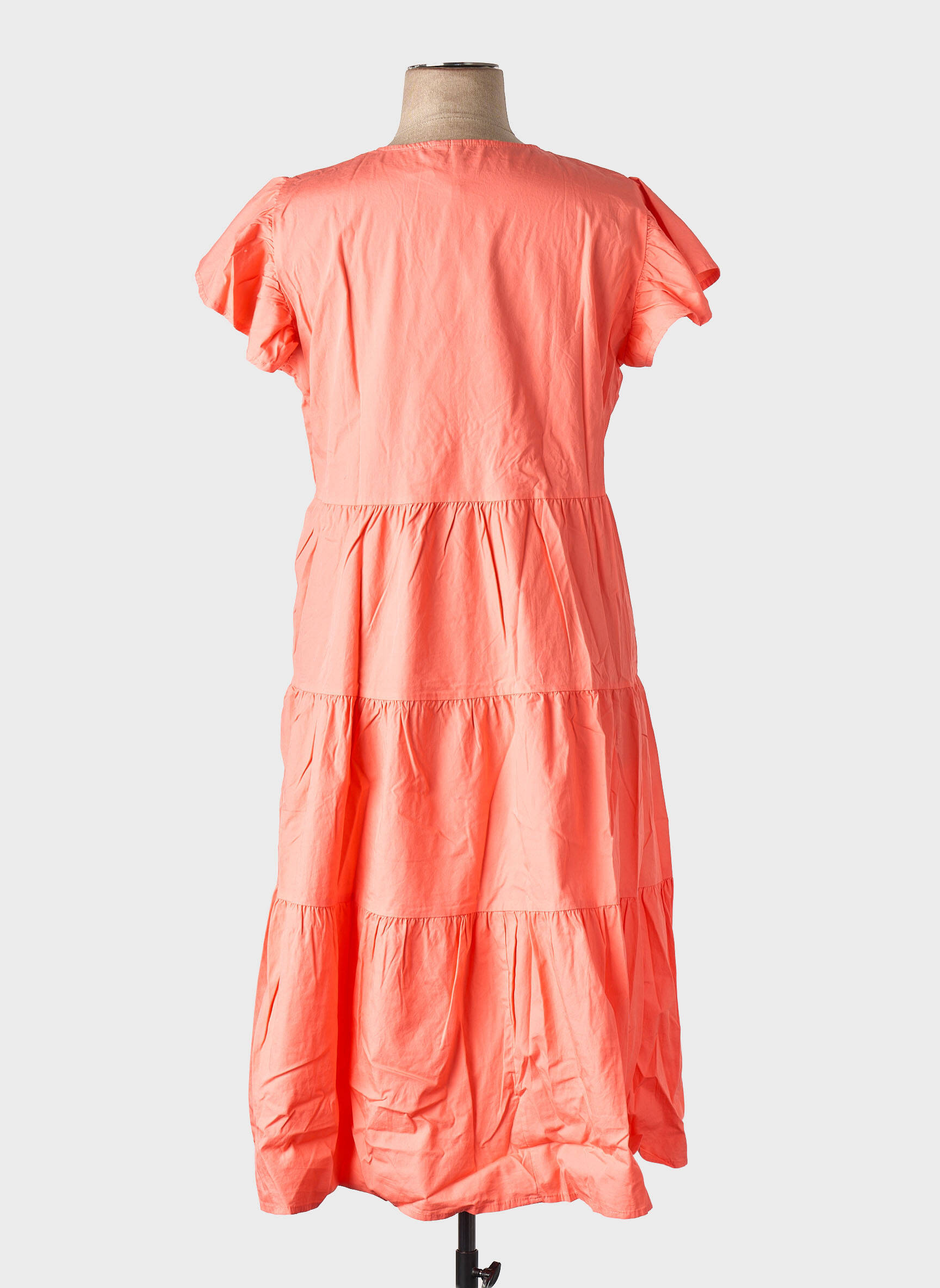 Pusilgių suknelė oranžinė VERO MODA moteris