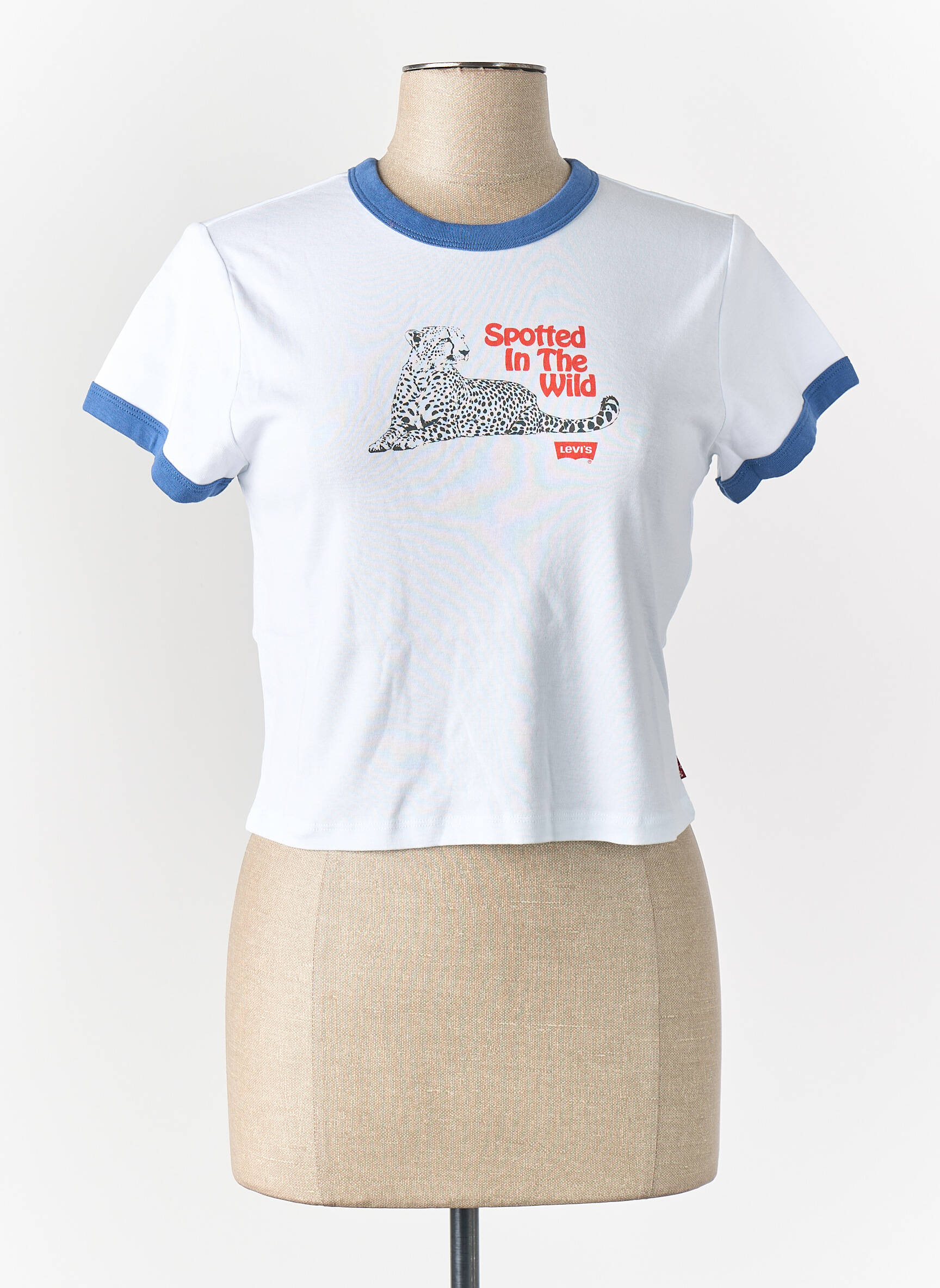 T-marškinys baltas LEVI'S moteris
