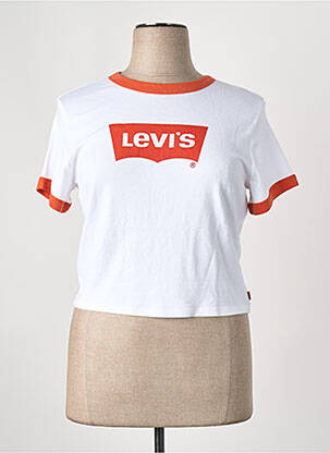T-marškinys baltas LEVI'S moteris
