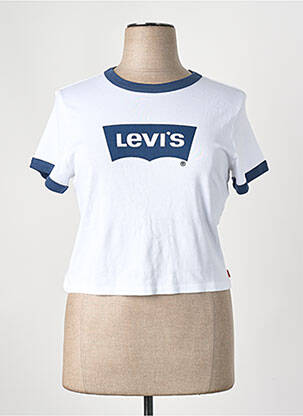 T-marškinys baltas LEVI'S moteris