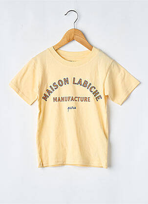 T-marškinys geltona MAISON LABICHE mergina