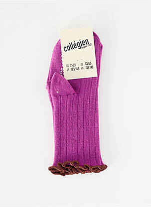 Kojinės violetinis COLLEGIEN mergina