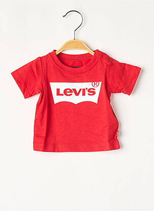 T-marškinys raudona LEVI'S mergina