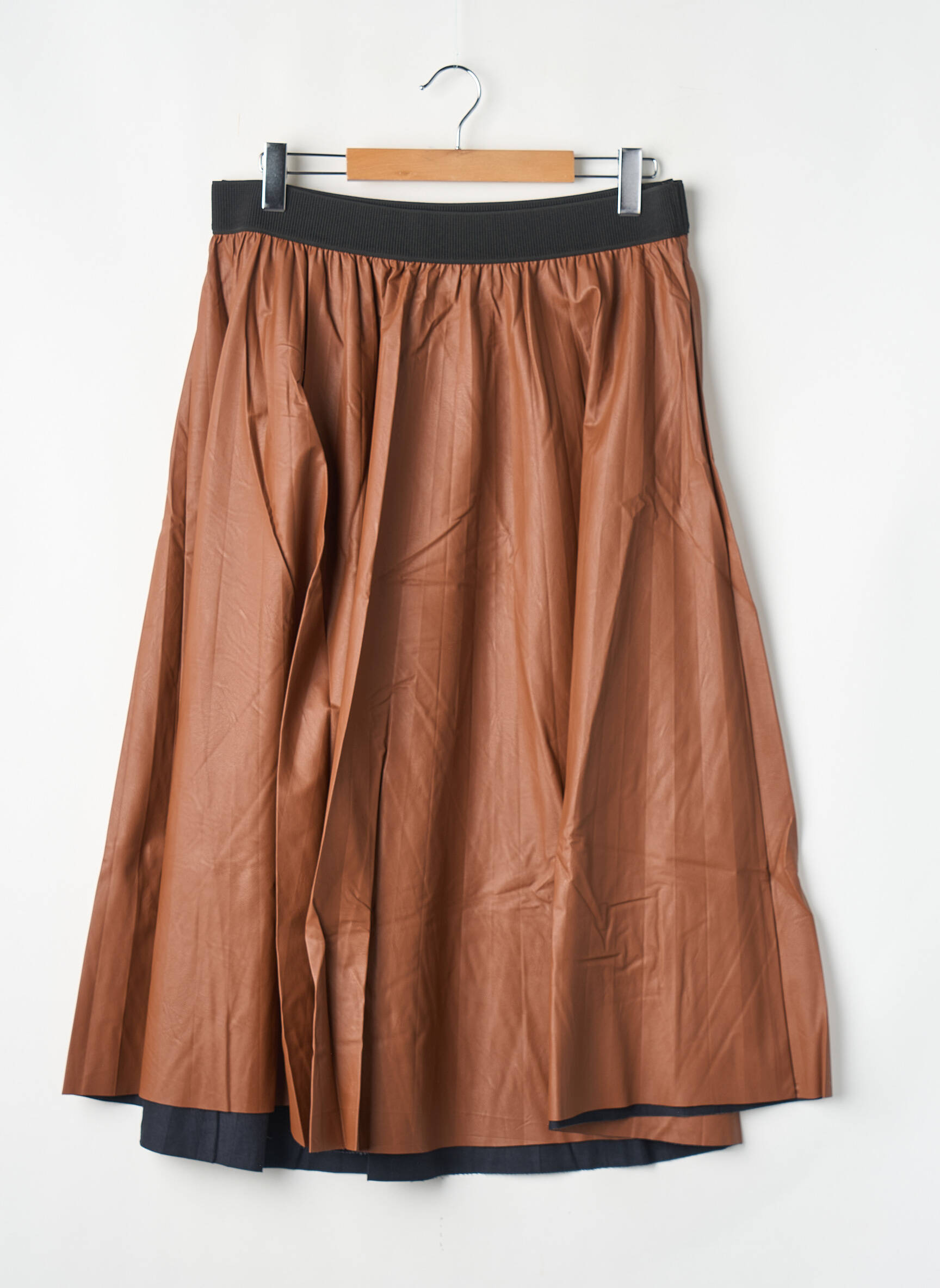 Pusilgis sijonas rudas MAT FASHION moteris