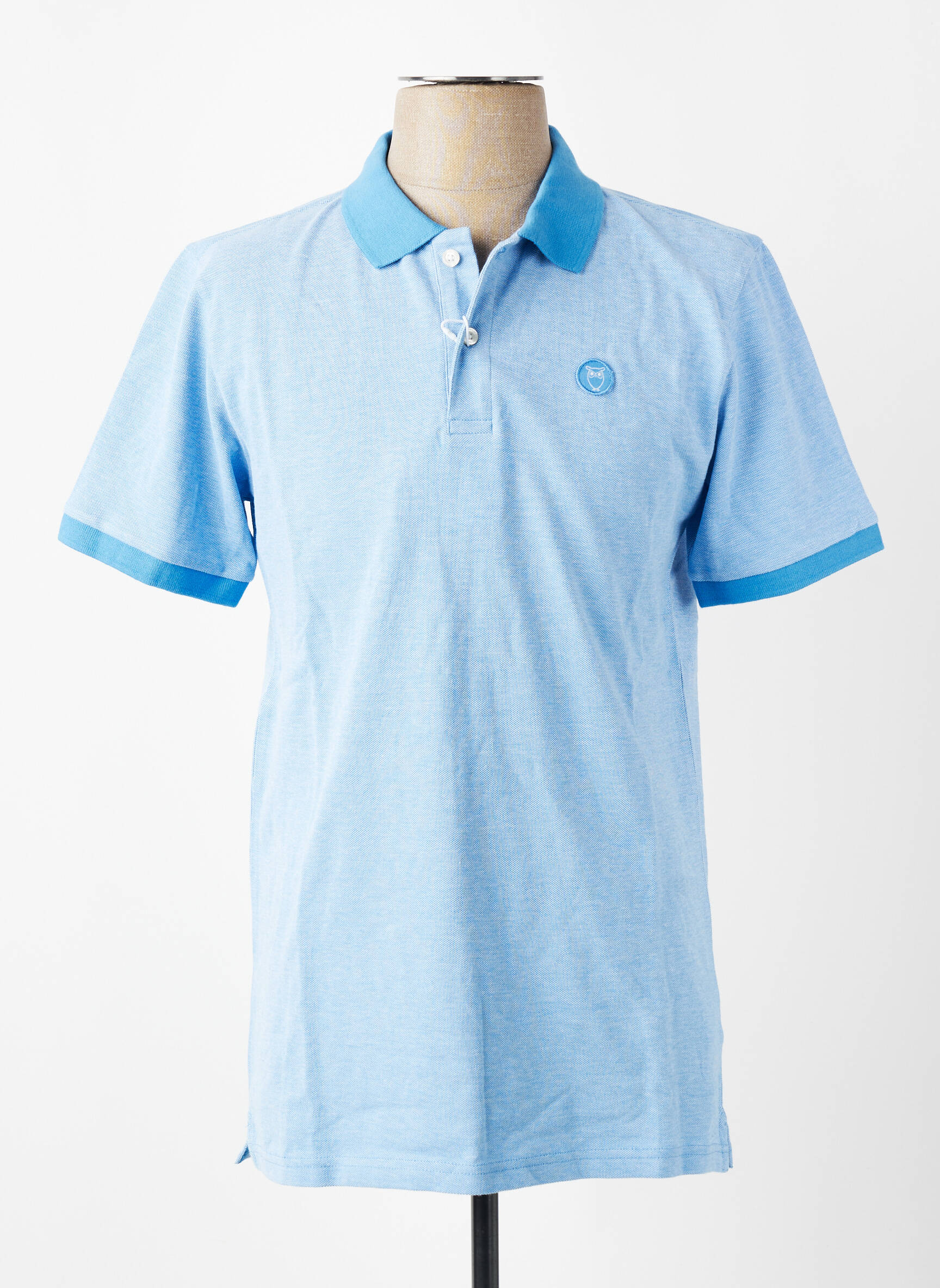 Polo mėlyna KNOWLEDGE COTTON APPAREL vyras