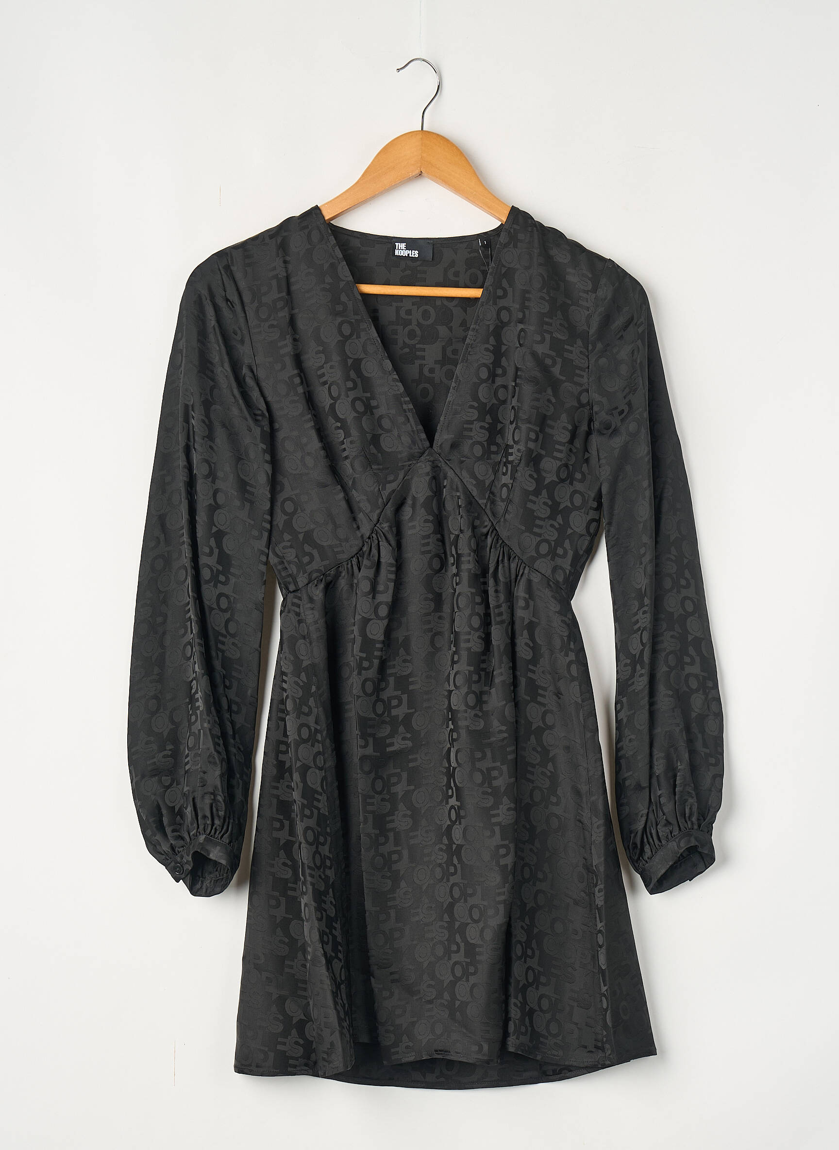 Trumpa suknelė juodas THE KOOPLES moteris