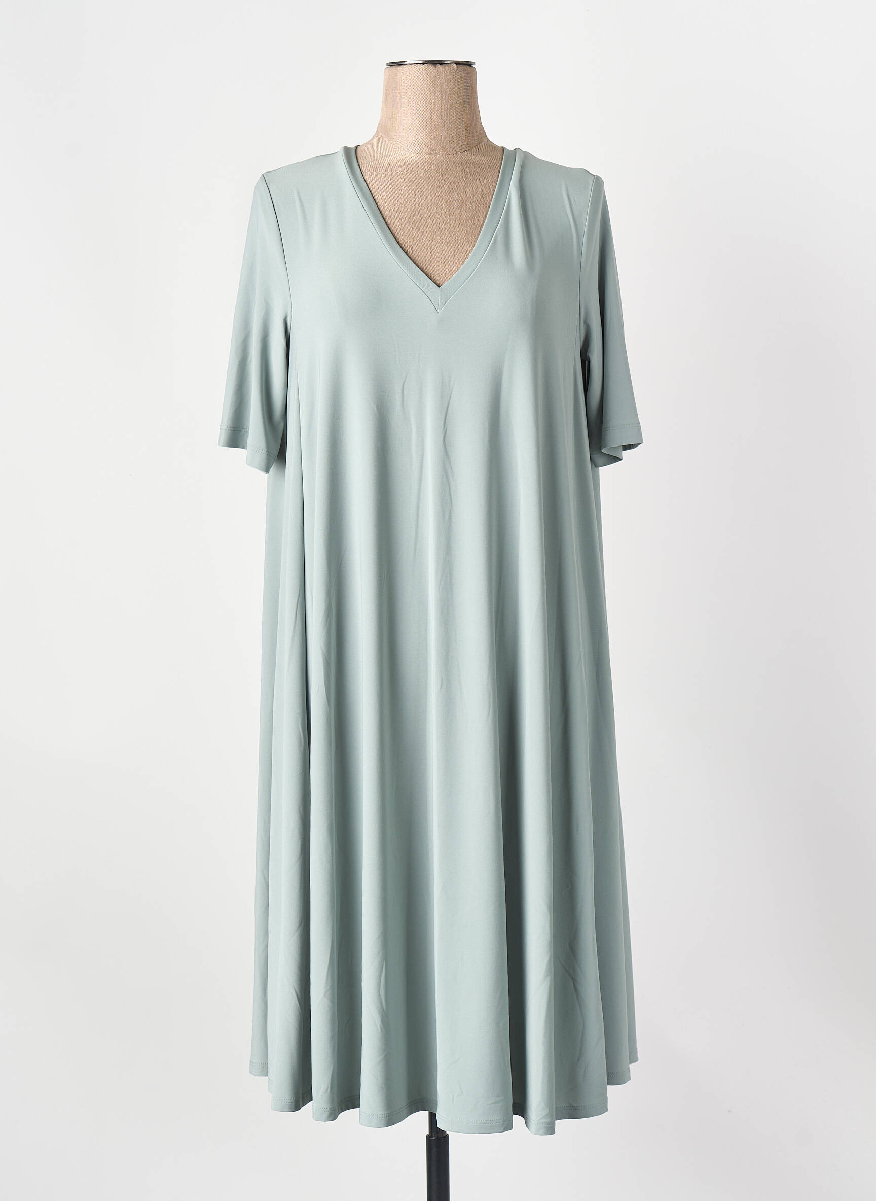 Pusilgių suknelė žalias MAX MARA moteris