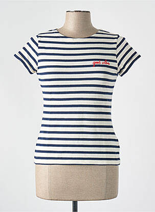T-marškinys baltas MAISON LABICHE moteris