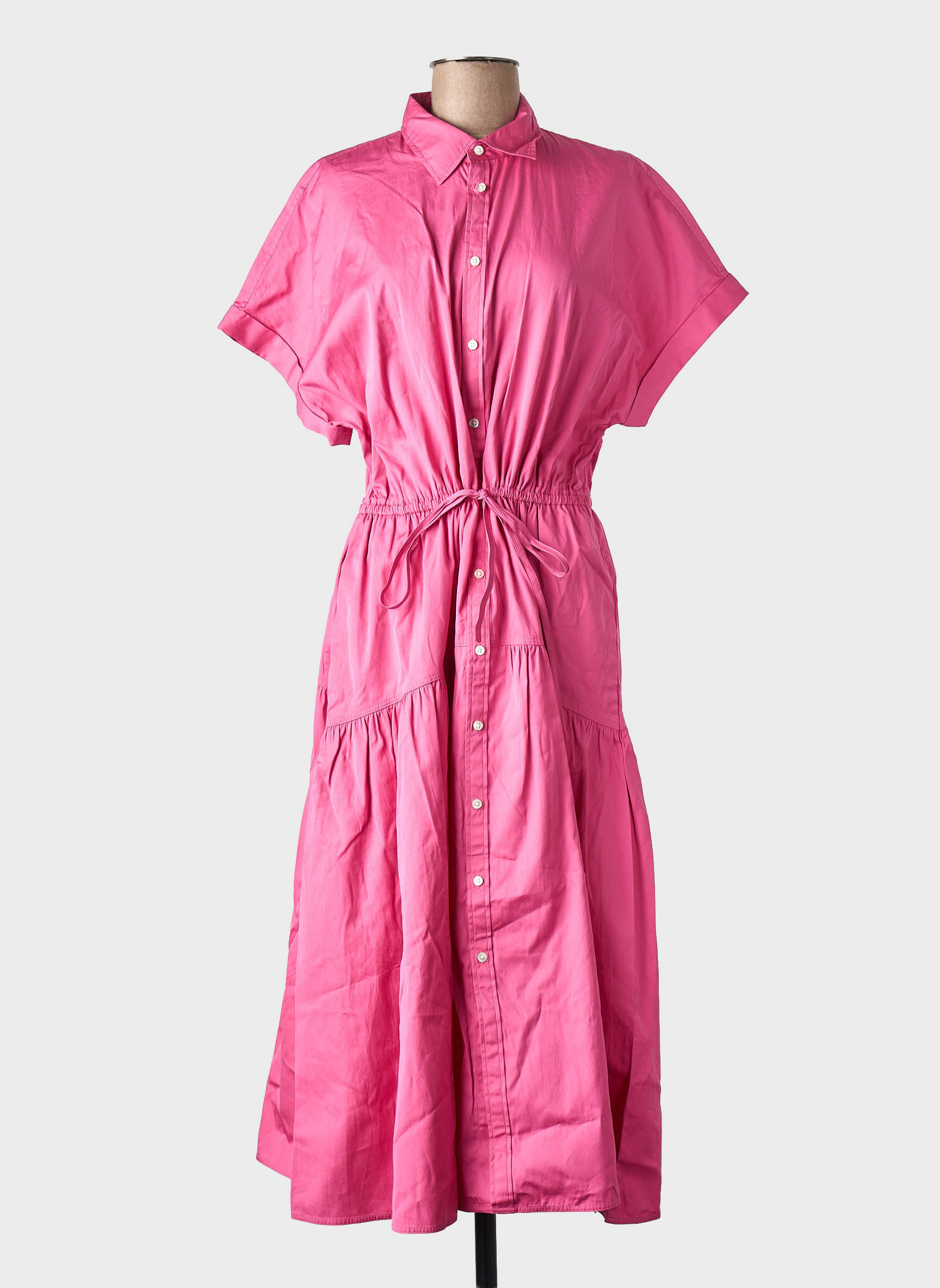 Pusilgių suknelė rožinė RALPH LAUREN moteris