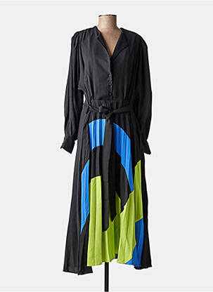 Ilga suknelė sklandi forma juodas MAT FASHION moteris
