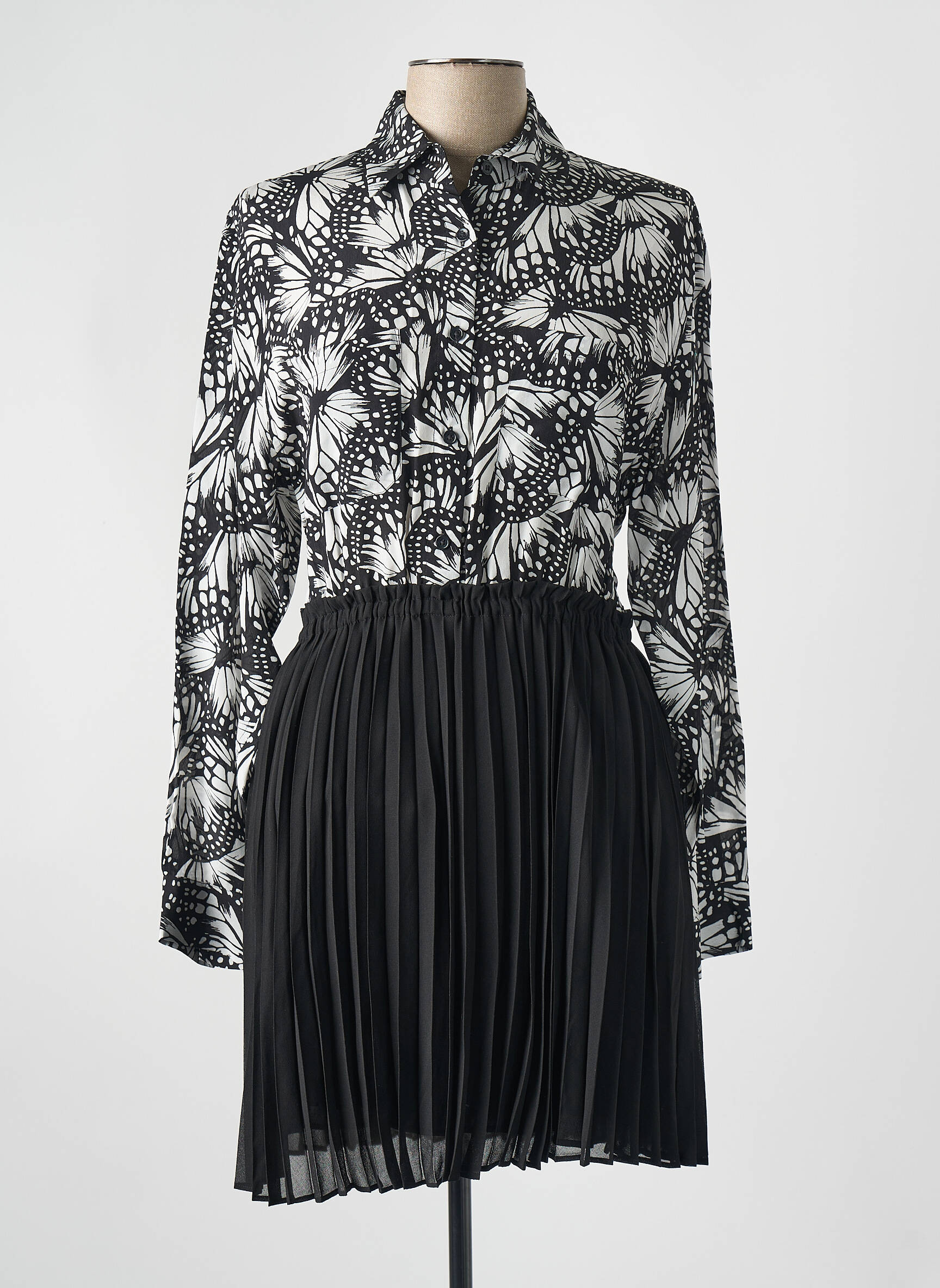 Trumpa suknelė juodas THE KOOPLES moteris