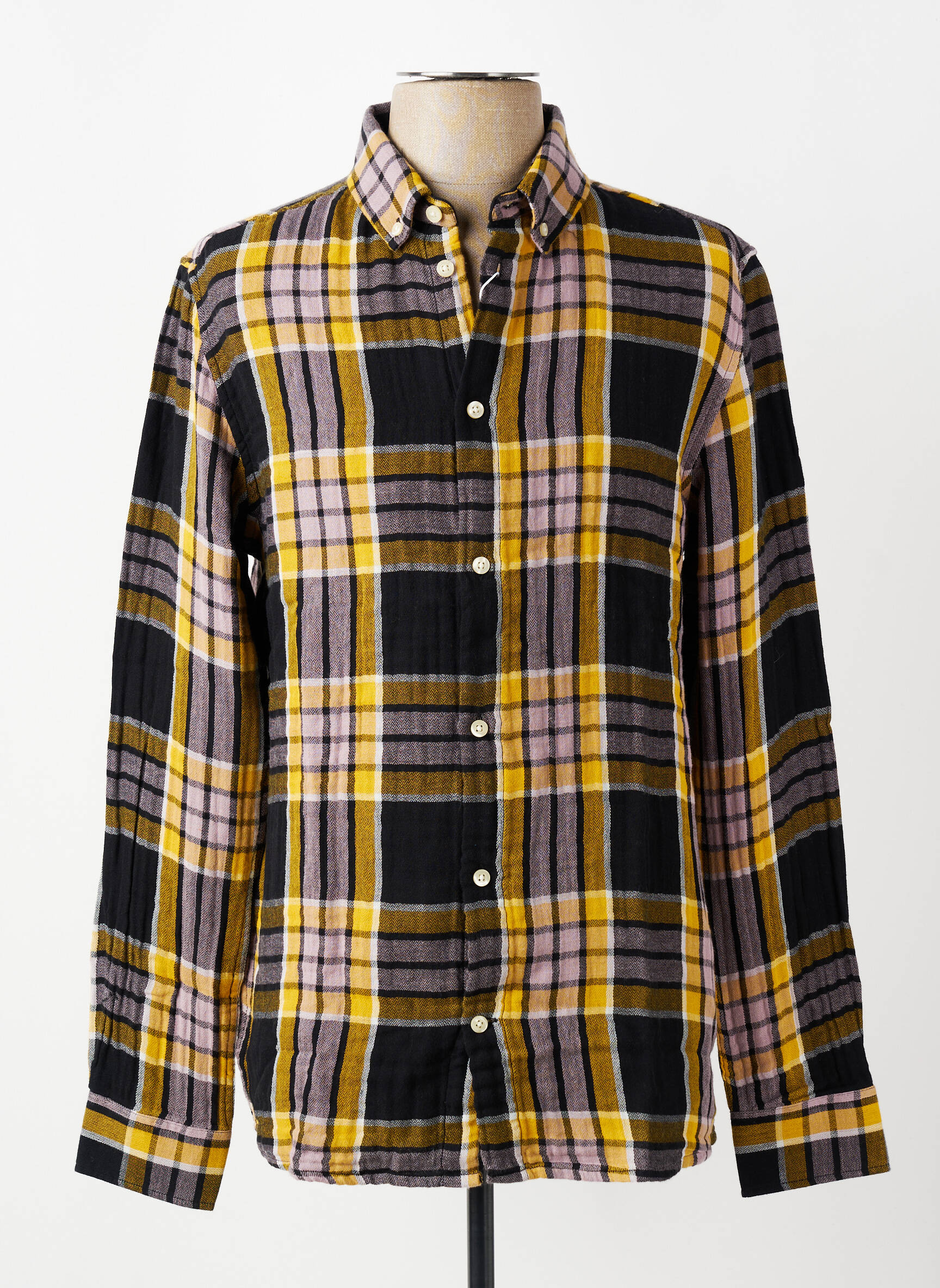 Ilgomis rankovėmis marškinys daugiaspalvis KNOWLEDGE COTTON APPAREL vyras