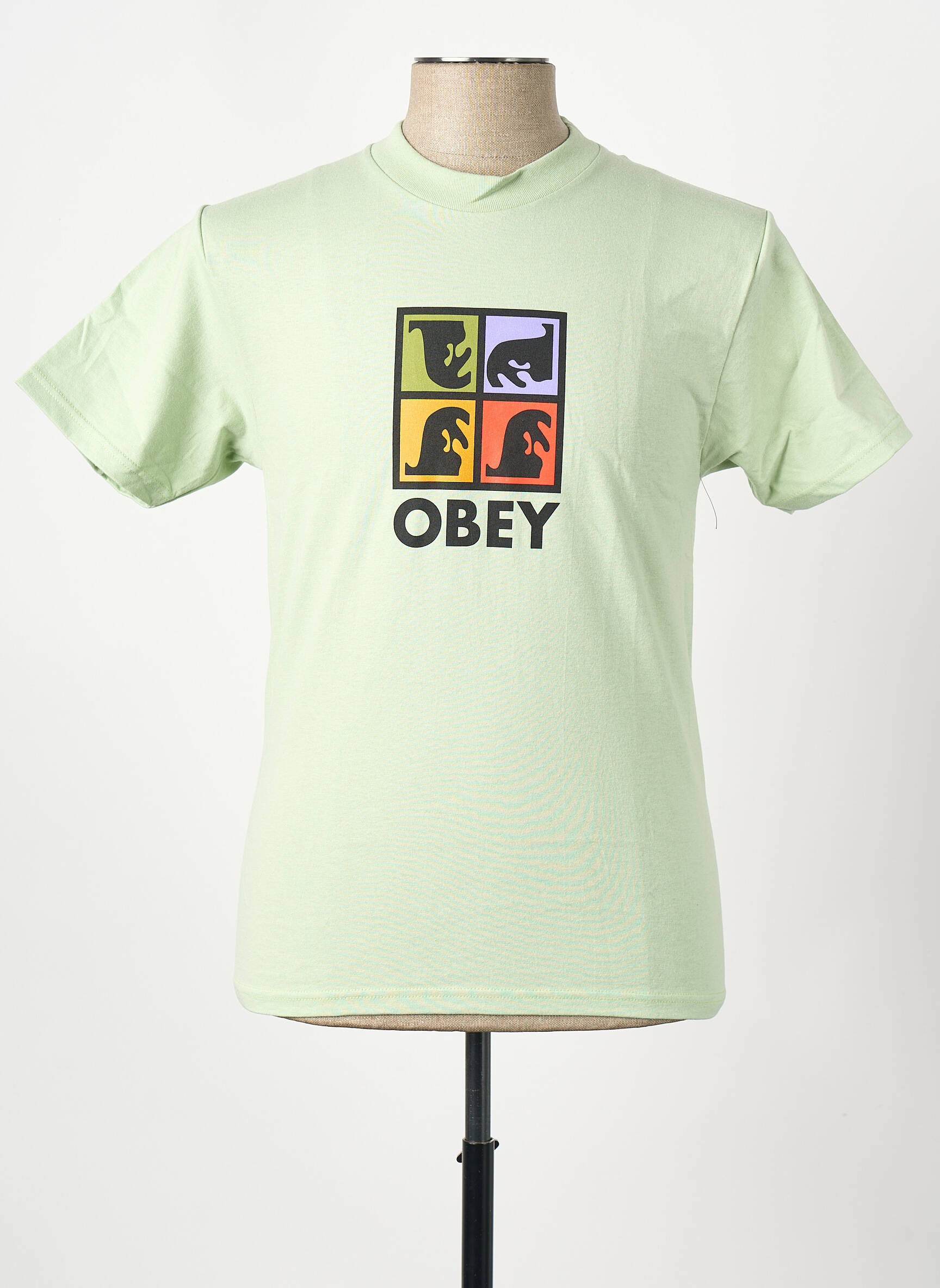 T-marškinys žalias OBEY vyras