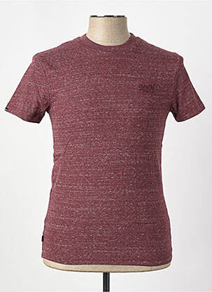 T-marškinys raudona SUPERDRY vyras