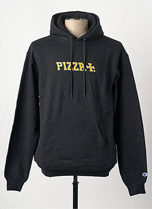 Kapišonas juodas PIZZA SKATEBOARD vyras