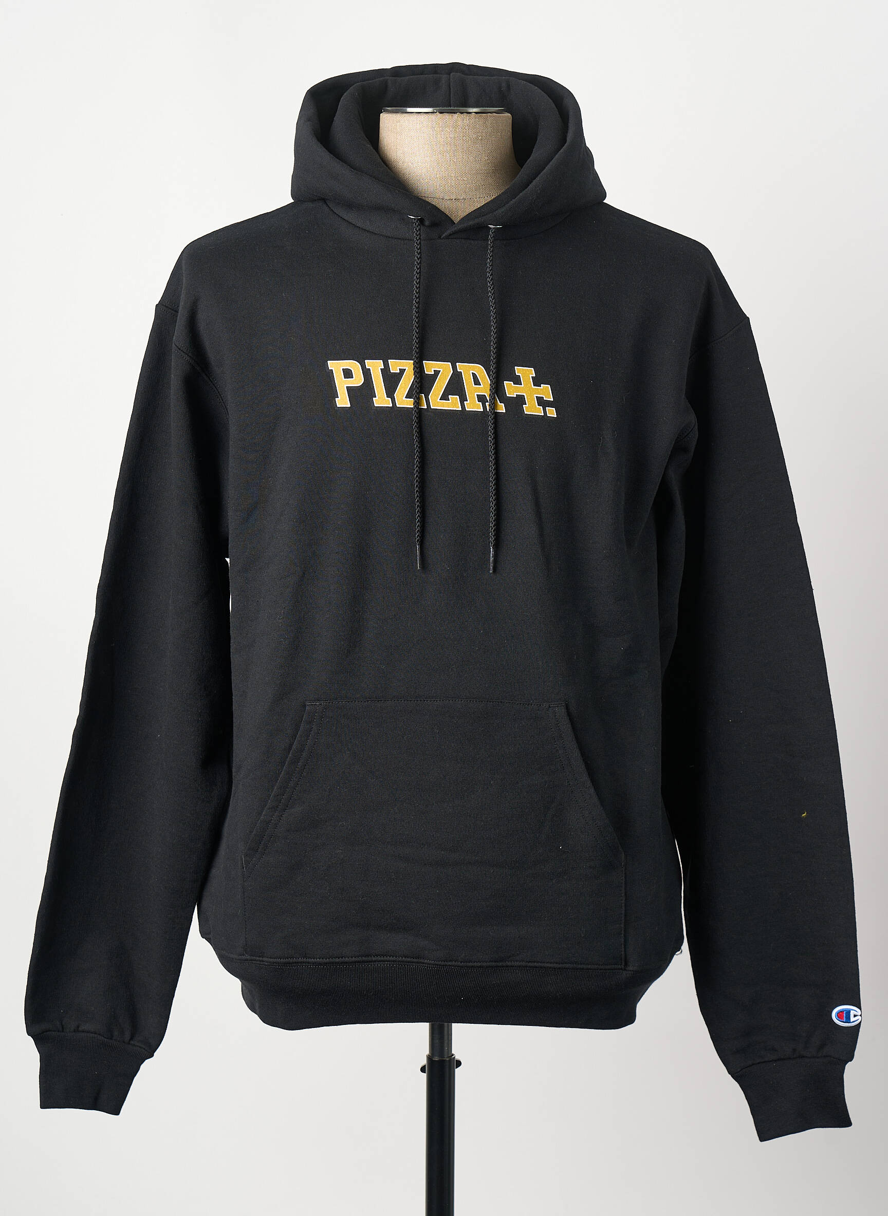 Kapišonas juodas PIZZA SKATEBOARD vyras