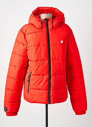 Pūkinė striukė raudona SUPERDRY vyras