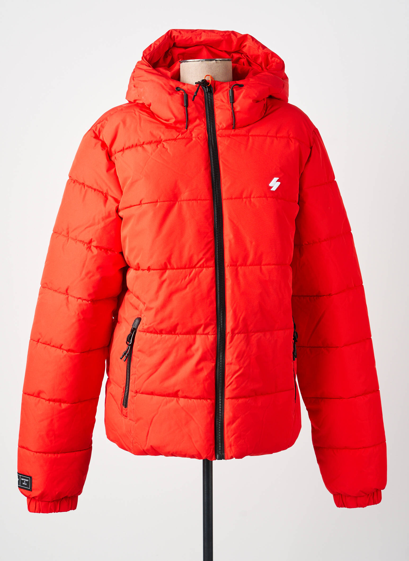Pūkinė striukė raudona SUPERDRY vyras